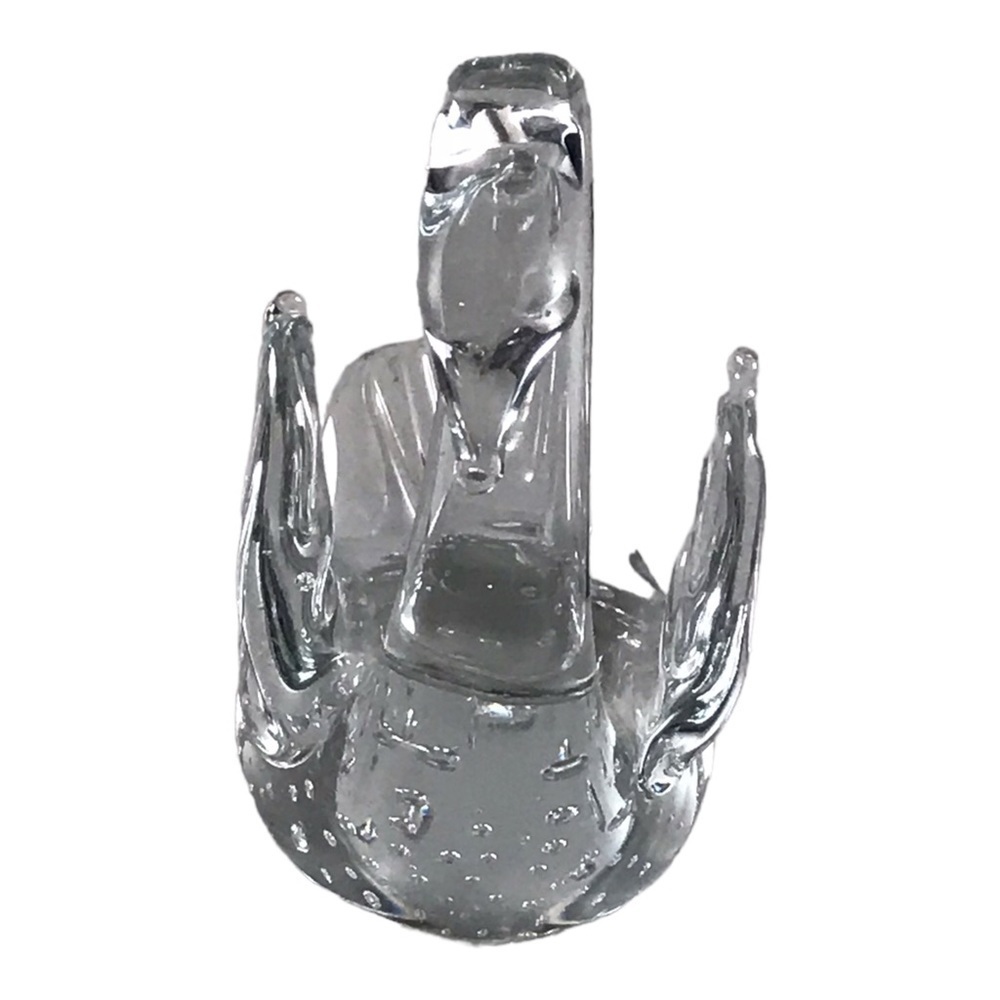 Art Glass Swan Paperweight